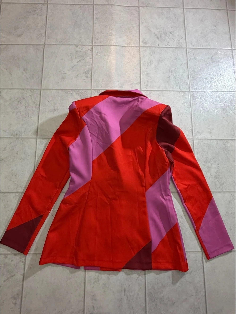 ASOS DESIGN Colorblock Fitted Blazer UK 14 EU 42 US 10